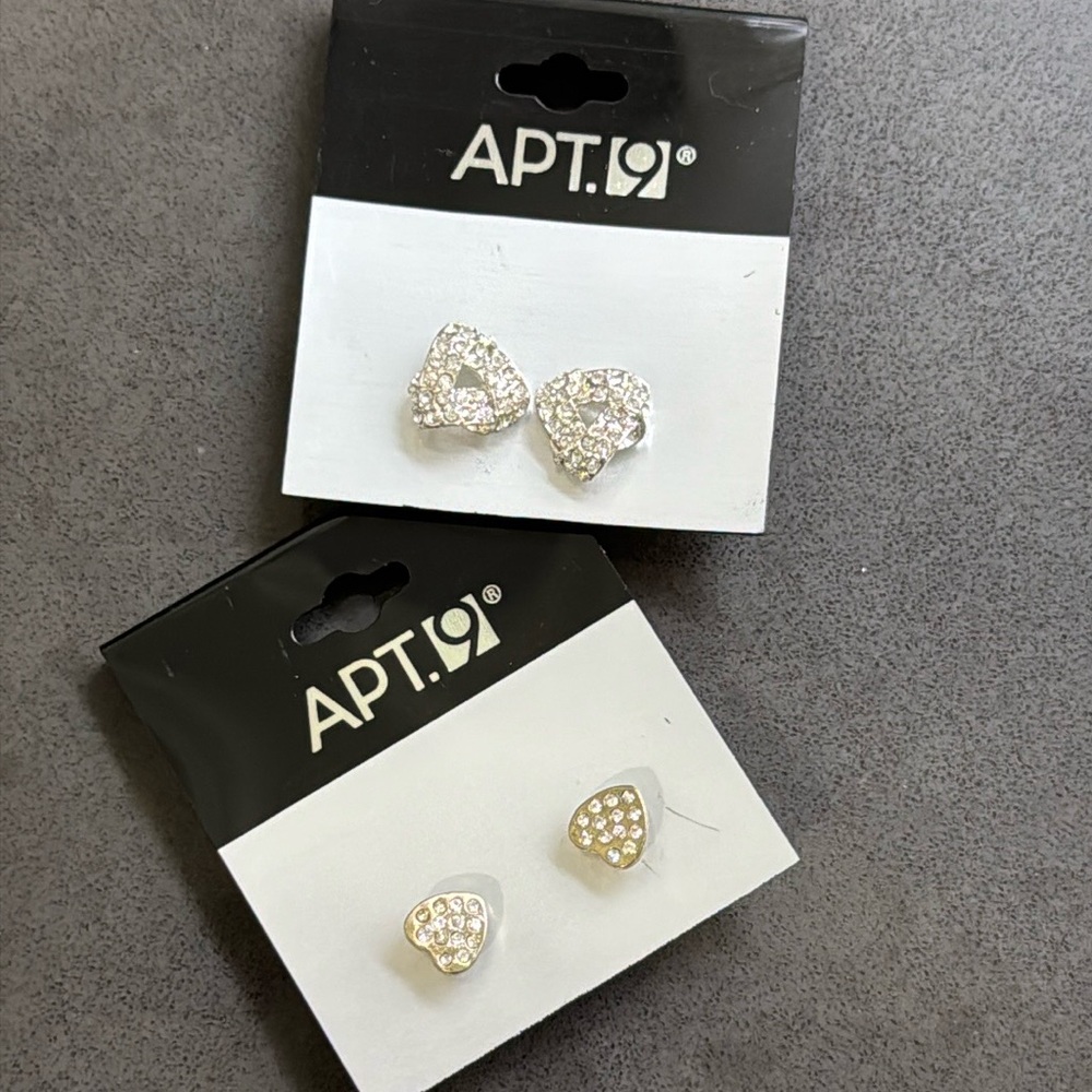 Apt. 9 2 Pair Stud Earrings